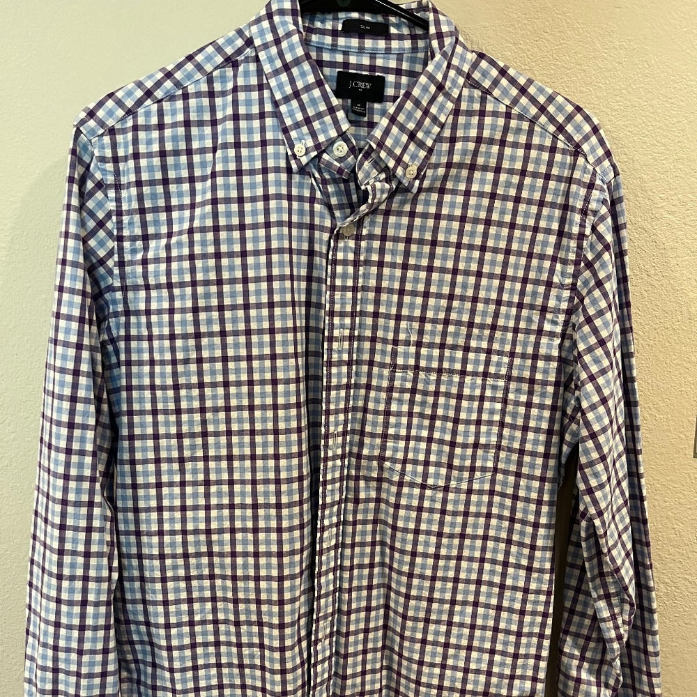 J. Crew Gingham Button Down